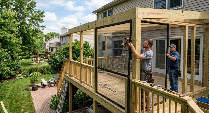 Deck Enclosure Construction in Asheville, NC
